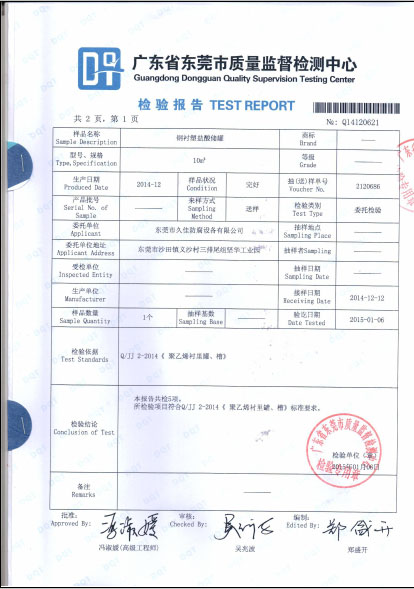 質量監督檢驗合格產品